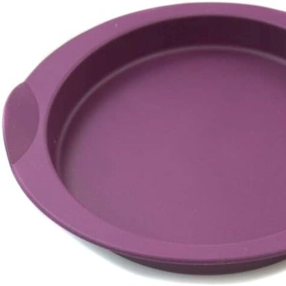 3 x Tupperware Purple Silicone Small Round Forms Measures 6.5"diam. x 0.75" Set! - Picture 11 of 12